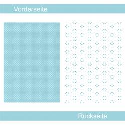 Tropfenmuster türkis - Designpapier